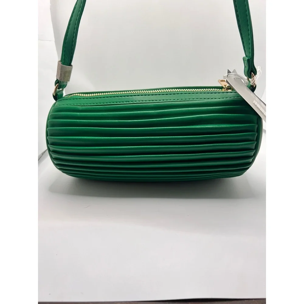 New Like Dreams Green Shoulder Bag Pleated Mini Purse‎ Trendy Y2K Party Evening